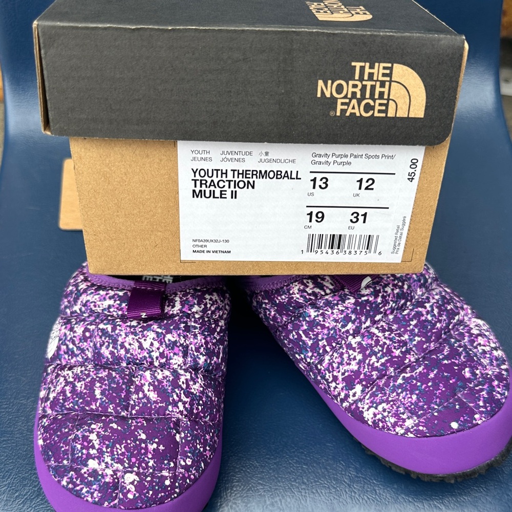 The North Face Kids Thermoball Slippers - Purple